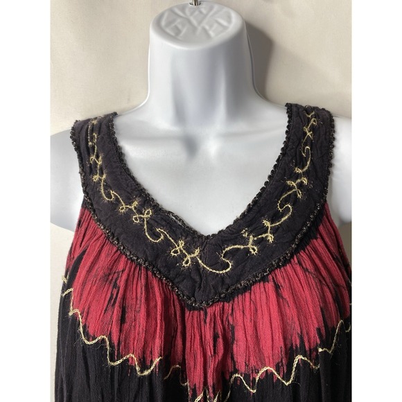 Bohemian Womens Outfit Free Size Shirt Small Shorts Hippie Festival Gypsy India - Picture 3 of 16